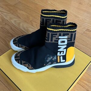 Fendi x fila sock style sneakers